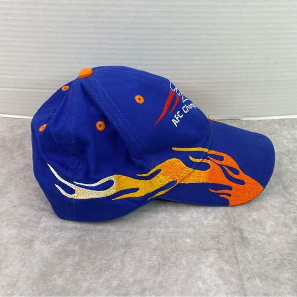 New England Patriots Hat Adult Blue Vintage Retro Flames NFL Football RARE OSFM - Picture 5 of 10